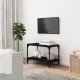 vidaXL vidaXL Szafka pod TV, czarna 60x33x41 cm materiał drewnopochodny/stal 1