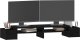 vidaXL vidaXL Podstawka na monitor, czarna, 100x27,5x15 cm, drewno sosnowe 3