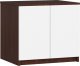 Fabryka Mebli Akord Nadstawka na szafę 60 cm - wenge-biała - 2 drzwi 1