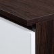 Fabryka Mebli Akord Nadstawka na szafę 60 cm - wenge-biała - 2 drzwi 3