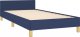 vidaXL vidaXL Rama łóżka z zagłówkiem, niebieska, 90x190 cm, obita tkaniną 4