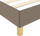 vidaXL vidaXL Rama łóżka z zagłówkiem, taupe, 140x190 cm, obita tkaniną 8