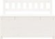 vidaXL vidaXL Ławka, biała, 110x41x76,5 cm, lite drewno sosnowe 5