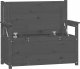 vidaXL vidaXL Ławka, szara, 112,5x51,5x96,5 cm, lite drewno sosnowe 5