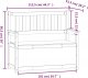 vidaXL vidaXL Ławka, szara, 112,5x51,5x96,5 cm, lite drewno sosnowe 9