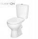 Zestaw kompaktowy WC Cersanit WC kompakt 616 ARTECO 011 NEW CleanOn z deską duroplastową, antybakteryjną, wolnoopadającą z funkcją łatwego wypinania (K667-056) 1