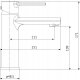 Bateria umywalkowa Cersanit (baterie umywalkowe) Bateria umywalkowa sztorcowa ZIP chrom (S951-586) 2