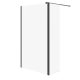Cersanit (kabiny walk-in) SET B795: Kabina walk-in MILLE z ruchomą ścianką czarny 120x50x200 (S601-182) 1