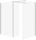 Cersanit (kabiny walk-in) SET B804: Kabina walk-in MILLE z ruchomą ścianką chrom 100x90x30x200 (S601-191) 1