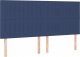 vidaXL vidaXL Zagłówek do łóżka z LED, niebieski, 180x5x118/128 cm, tkanina 4