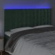 vidaXL vidaXL Zagłówek do łóżka z LED, ciemnozielony, 180x5x118/128 cm 3