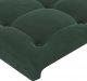 vidaXL vidaXL Zagłówek do łóżka z LED, ciemnozielony, 180x5x118/128 cm 5