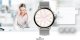 Smartwatch Giewont Smartwatch Damski Giewont GW330-2 Srebrny-Szary Pasek Silikonowy + Srebrna Bransoleta 13