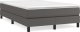 vidaXL vidaXL Łóżko kontynentalne z materacem, szare, ekoskóra 120x200 cm 2