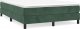 vidaXL vidaXL Łóżko kontynentalne z materacem, ciemnozielone, 140x200 cm 2