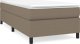 vidaXL vidaXL Łóżko kontynentalne z materacem, taupe, tkanina, 80x200 cm 2