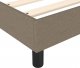 vidaXL vidaXL Łóżko kontynentalne z materacem, taupe, tkanina, 80x200 cm 7