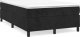 vidaXL vidaXL Łóżko kontynentalne z materacem, czarne, 120x200 cm, aksamit 2
