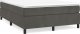 vidaXL vidaXL Łóżko kontynentalne z materacem, ciemnoszare, 140x200cm aksamit 2