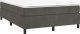 vidaXL vidaXL Łóżko kontynentalne z materacem, ciemnoszare, 140x200cm aksamit 3