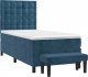 vidaXL vidaXL Łóżko kontynentalne z materacem, niebieskie, aksamit, 90x200 cm 3