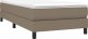 vidaXL vidaXL Łóżko kontynentalne z materacem, taupe, tkanina, 80x200 cm 3