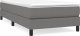 vidaXL vidaXL Łóżko kontynentalne z materacem, ciemnoszara tkanina 90x190 cm 2