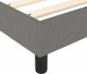 vidaXL vidaXL Łóżko kontynentalne z materacem, ciemnoszara tkanina 90x200 cm 7