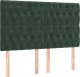 vidaXL vidaXL Łóżko kontynentalne z materacem, ciemnozielone, 160x200 cm 6