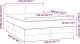vidaXL Łóżko kontynentalne z materacem, ciemnoszara tkanina 140x200 cm 7
