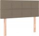 vidaXL vidaXL Łóżko kontynentalne z materacem, taupe, tkanina, 80x200 cm 6