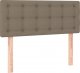 vidaXL vidaXL Łóżko kontynentalne z materacem, taupe, tkanina, 80x200 cm 6