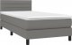 vidaXL vidaXL Łóżko kontynentalne z materacem, ciemnoszara tkanina 90x190 cm 3