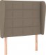 vidaXL vidaXL Łóżko kontynentalne z materacem, taupe, tkanina, 100x200 cm 6