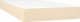 vidaXL vidaXL Łóżko kontynentalne z materacem, kremowe, 90x190 cm, tkanina 6