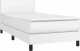 vidaXL vidaXL Łóżko kontynentalne z materacem i LED, biała ekoskóra 90x200 cm 3