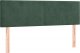 vidaXL vidaXL Łóżko kontynentalne z materacem i LED zielony aksamit 140x200cm 7