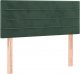vidaXL vidaXL Łóżko kontynentalne z materacem i LED zielony aksamit 120x200cm 7