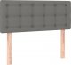 vidaXL vidaXL Łóżko kontynentalne z materacem, ciemnoszara tkanina 90x190 cm 6