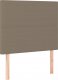 vidaXL vidaXL Łóżko kontynentalne z materacem, taupe, tkanina, 80x200 cm 6
