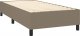 vidaXL vidaXL Łóżko kontynentalne z materacem, taupe, tkanina, 80x200 cm 4