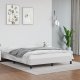 vidaXL vidaXL Rama łóżka, białe, 140x190 cm, obite sztuczną skórą 1