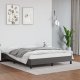vidaXL vidaXL Rama łóżka, szare, 140x190 cm, obite sztuczną skórą 1