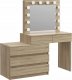 MartigoPlus Toaletka z lustrem sonoma kosmetyczna Carla 12 Led (T2) 6