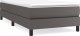 vidaXL vidaXL Łóżko kontynentalne, szare, 100x200 cm, obite sztuczną skórą 2