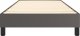 vidaXL vidaXL Łóżko kontynentalne, szare, 100x200 cm, obite sztuczną skórą 5