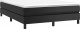 vidaXL vidaXL Łóżko kontynentalne, czarne, obite sztuczną skórą, 140x190 cm 3
