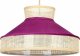 Lampa wisząca Beliani Lampa wisząca rattanowa z różowym BATALI! 1