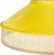 Lampa wisząca Beliani Lampa wisząca rattanowa naturalna z żółtym BATALI! 6