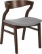 Beliani Zestaw 2 krzeseł do jadalni ciemne drewno z szarym MAROA! 5